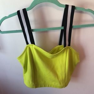 Neon yellow/green crop top